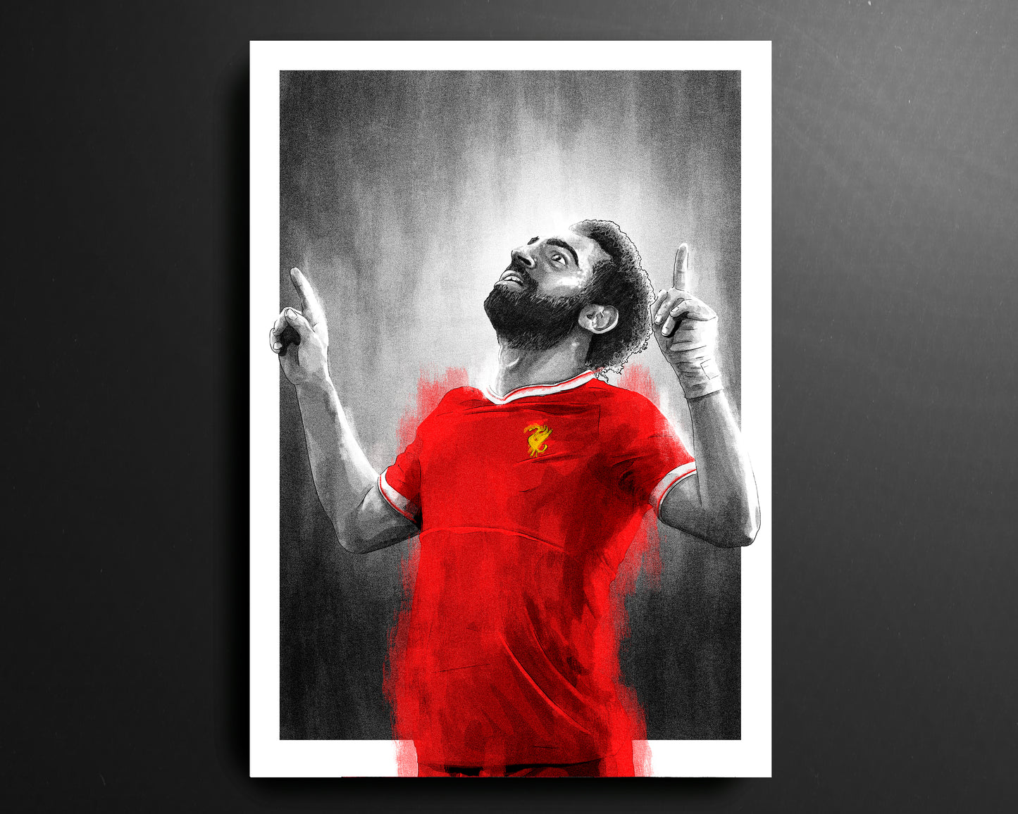 Mohamed Salah Liverpool Premier League Football Print