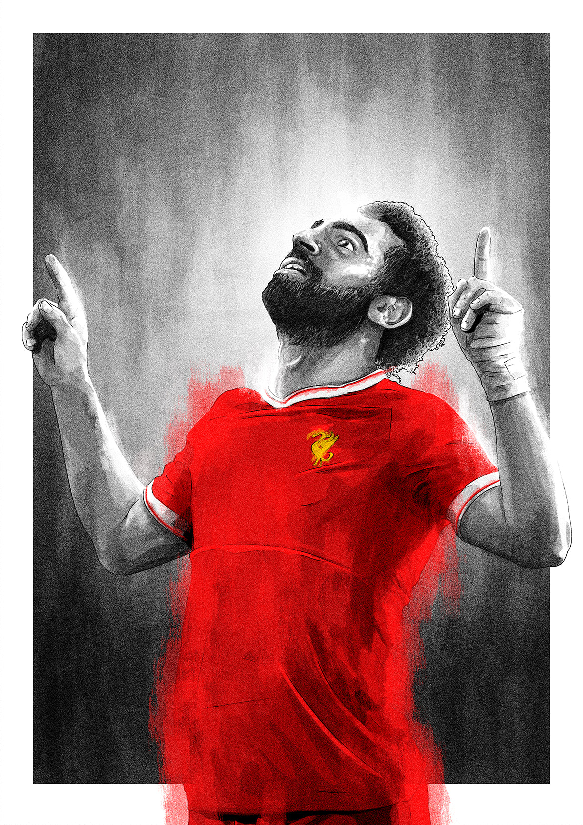Mohamed Salah Liverpool Premier League Football Print