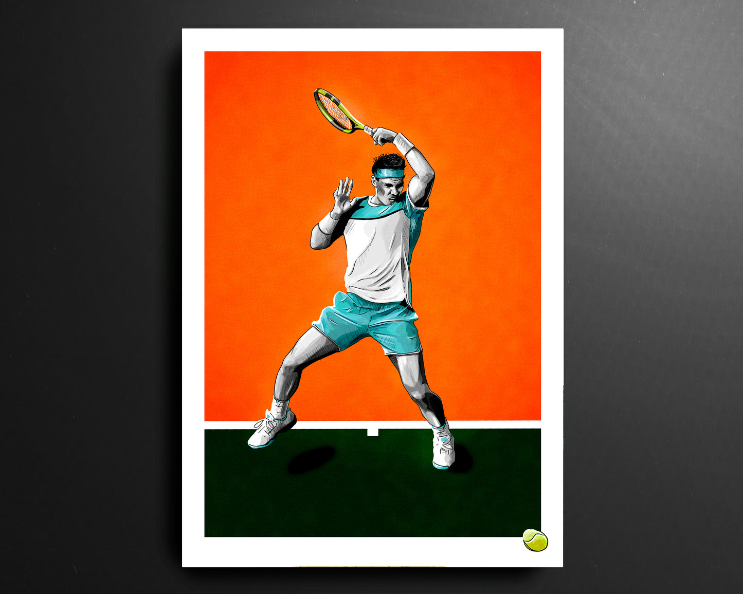 Rafael Nadal Spain Tennis Print