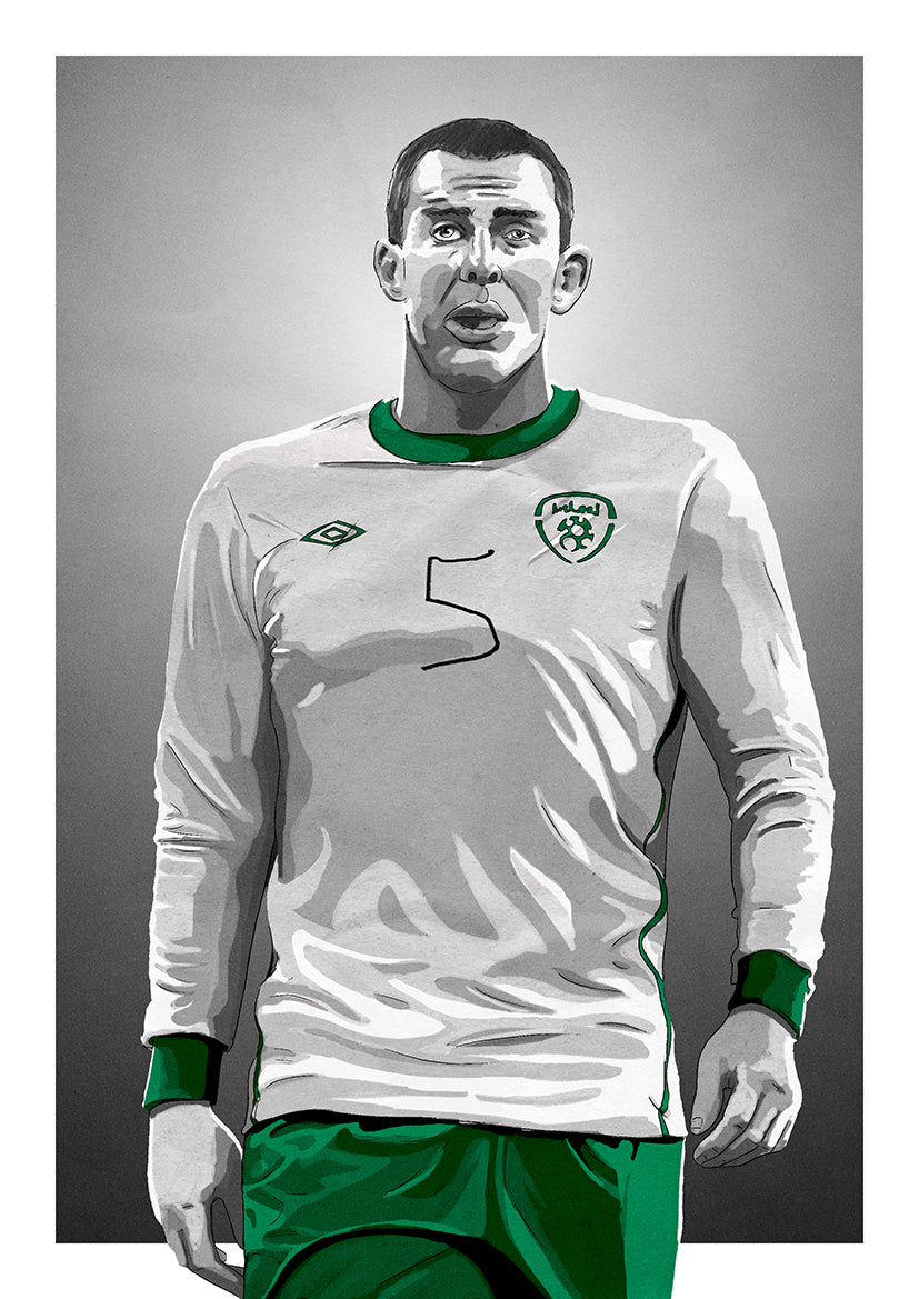Richard Dunne Republic of Ireland Football Print