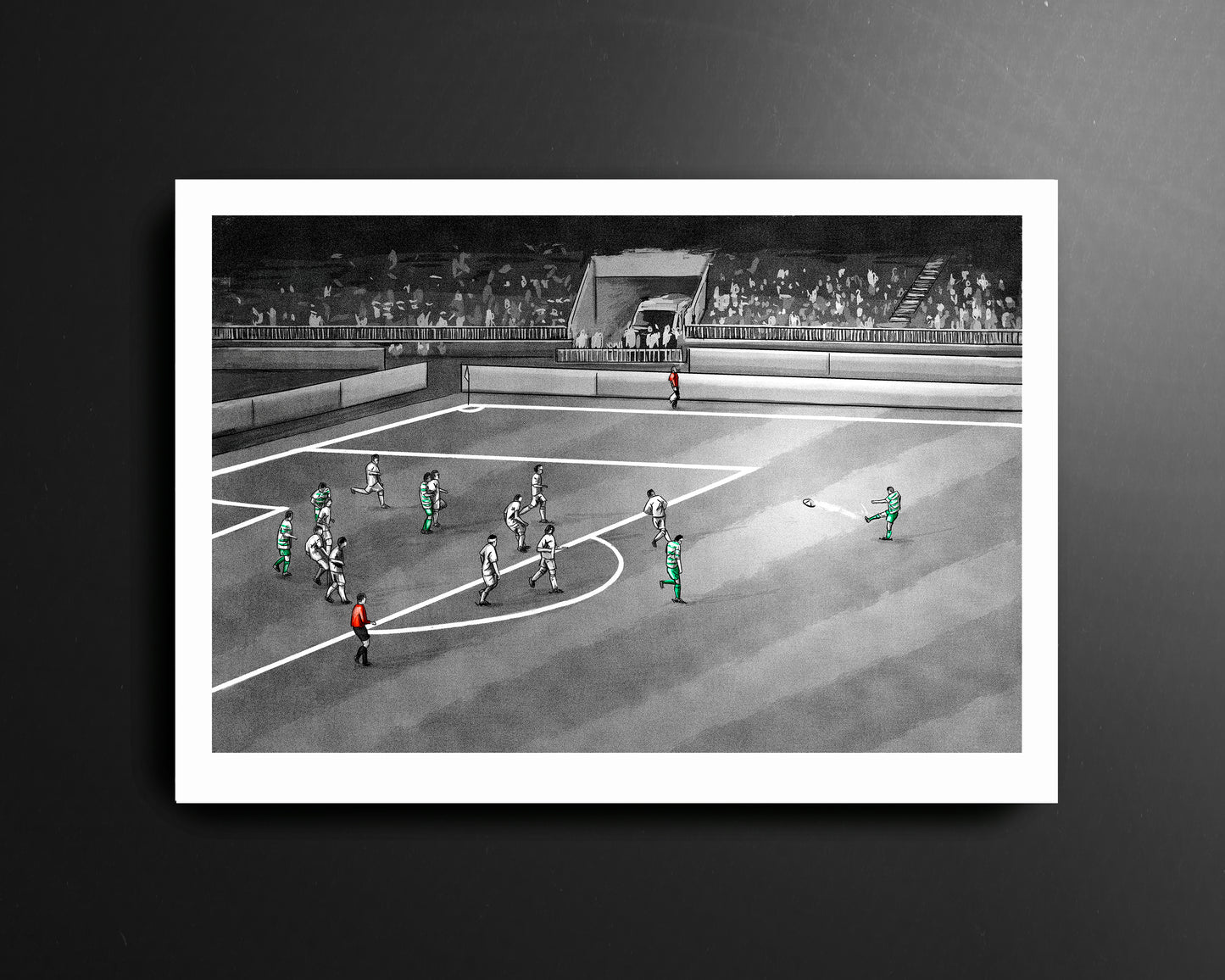 Shamrock Rovers v Partizan Belgrade Pat Sullivan Goal Europa League League of Ireland Football Print