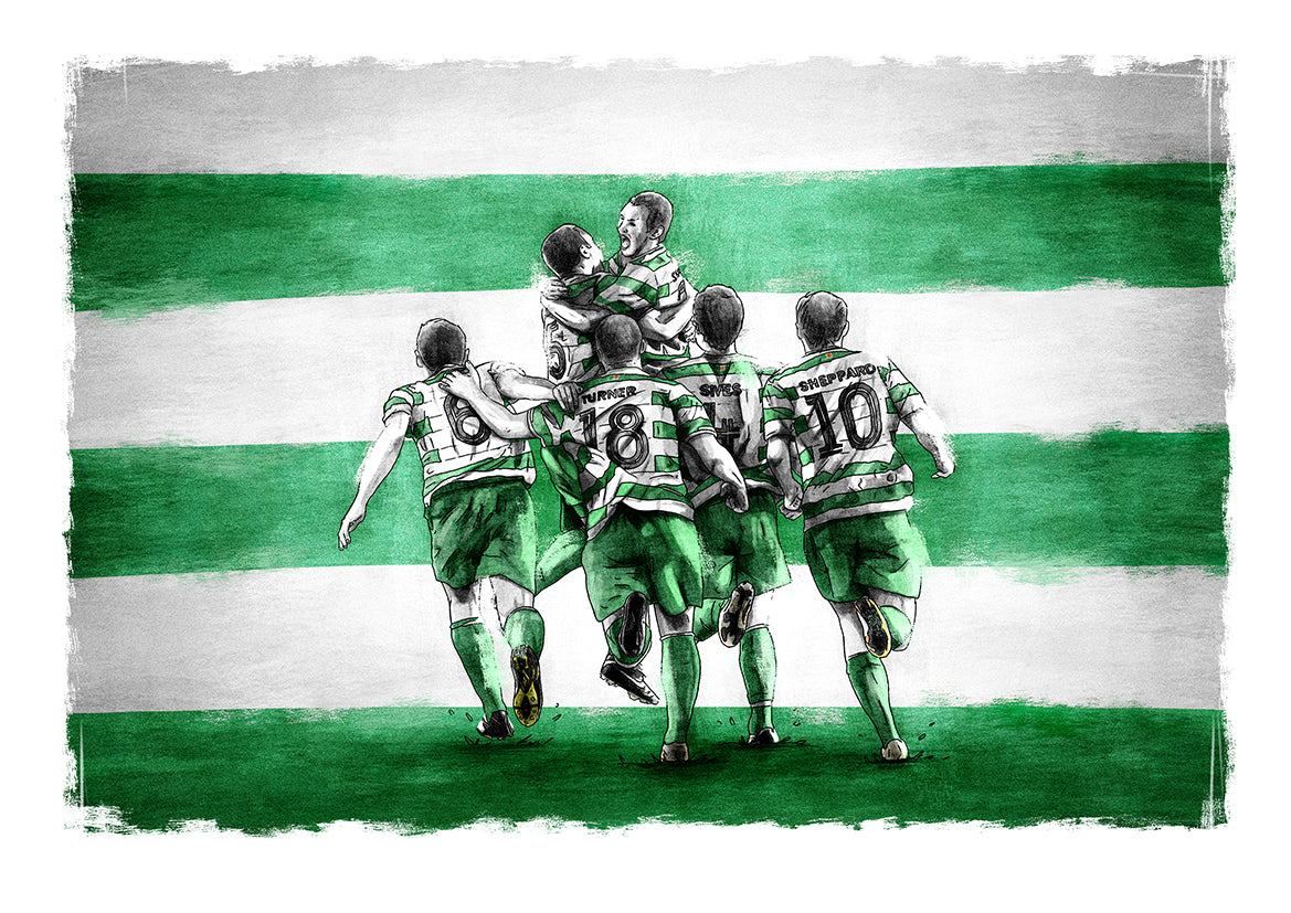 Shamrock Rovers v Partizan Belgrade Europa League League of Ireland Football Print