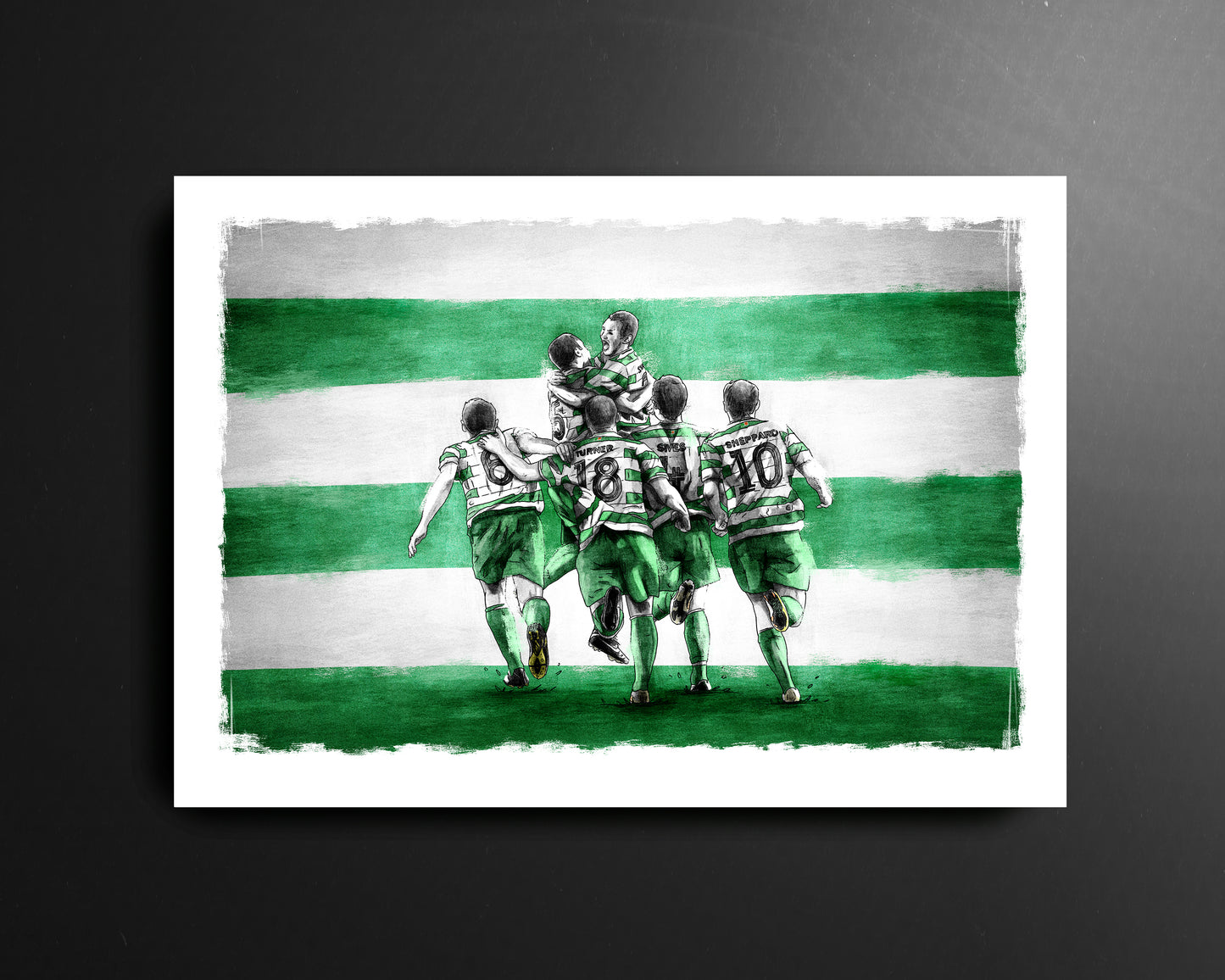 Shamrock Rovers v Partizan Belgrade Europa League League of Ireland Football Print