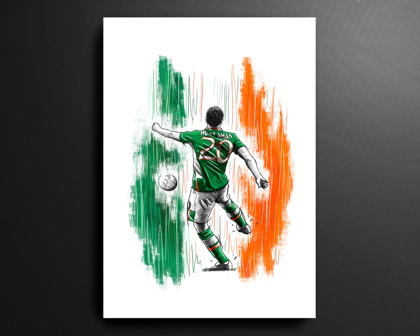 Wes Hoolahan Republic of Ireland Euro 2016 Football Print