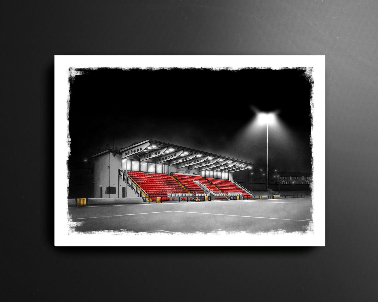 The Ryan McBride Brandywell Stadium Derry City League of Ireland Football Print