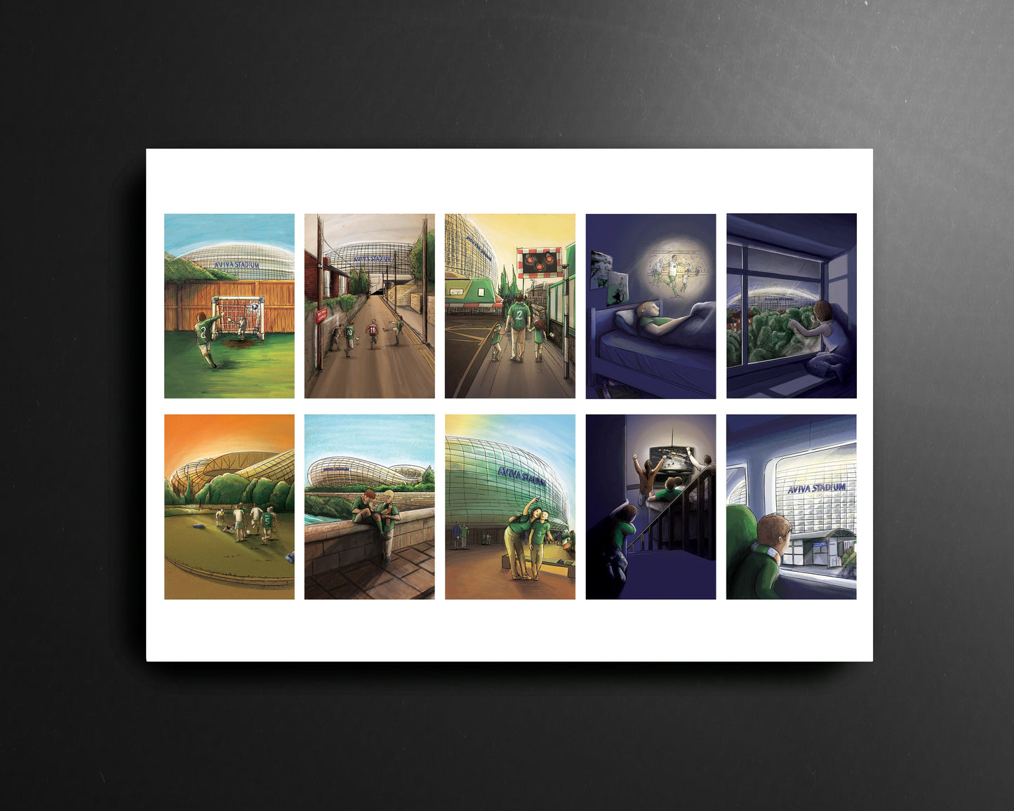 Match Night Memories Republic of Ireland Football Print