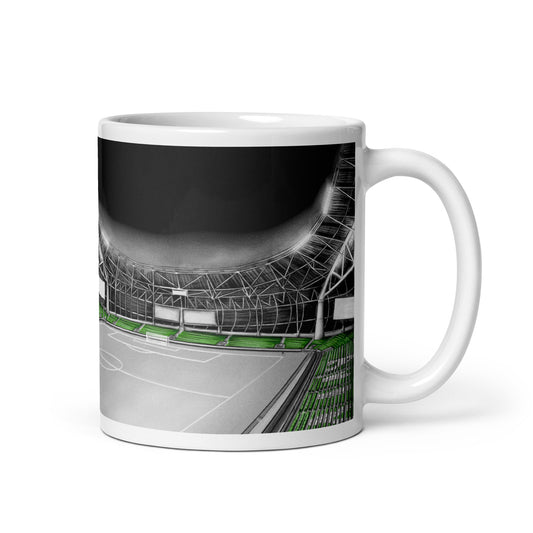 Lansdowne Road/Aviva Stadium Ireland White glossy mug