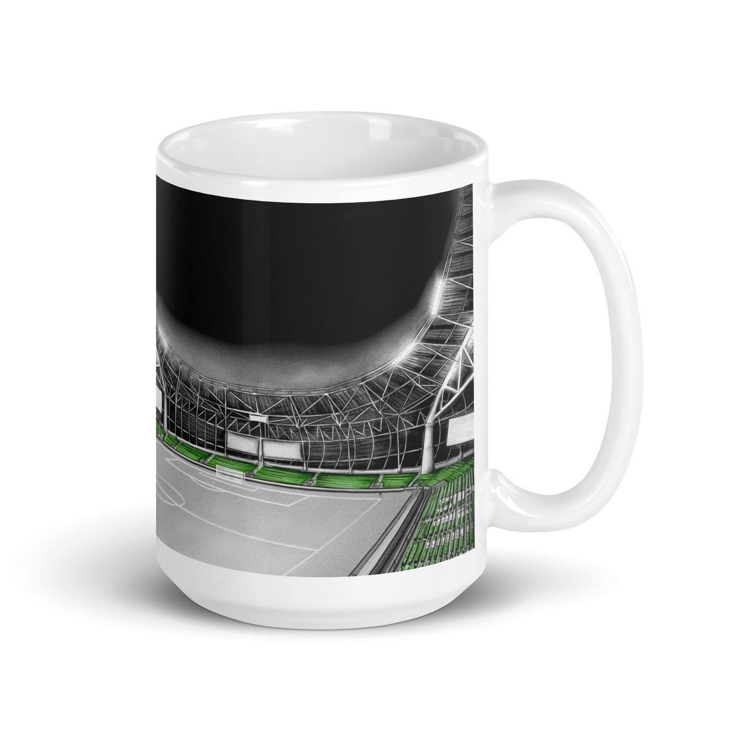 Lansdowne Road/Aviva Stadium Ireland White glossy mug